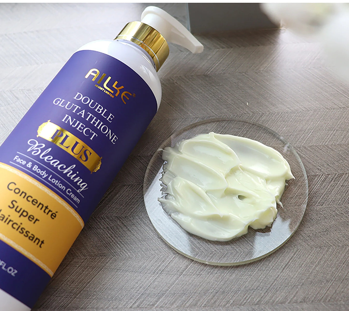 AILKE Skin Lightening Serum for Face and Body, with Double Glutathione, Day And Night Brightening Serum, Support Private Label