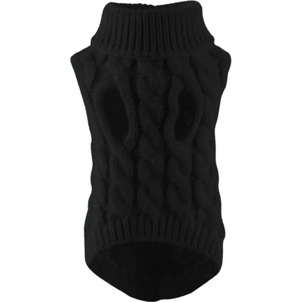 Turtleneck Knit Pet Sweater - Warm Winter Clothes for Small Dogs and Cats - photo 13