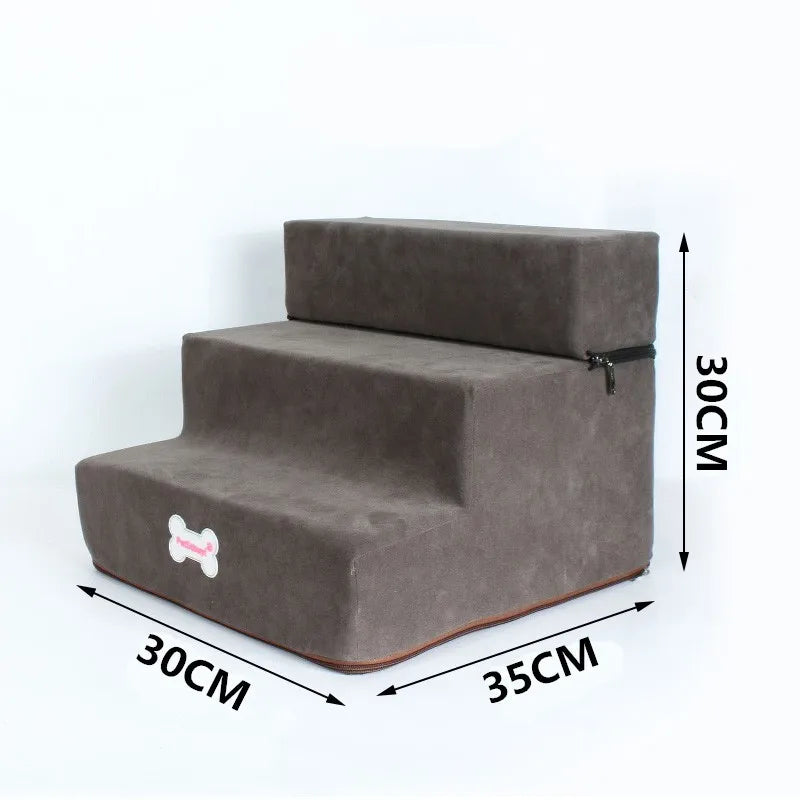 Hot Dog House-Style 3-Step Pet Stairs - Anti-Slip – photo 7