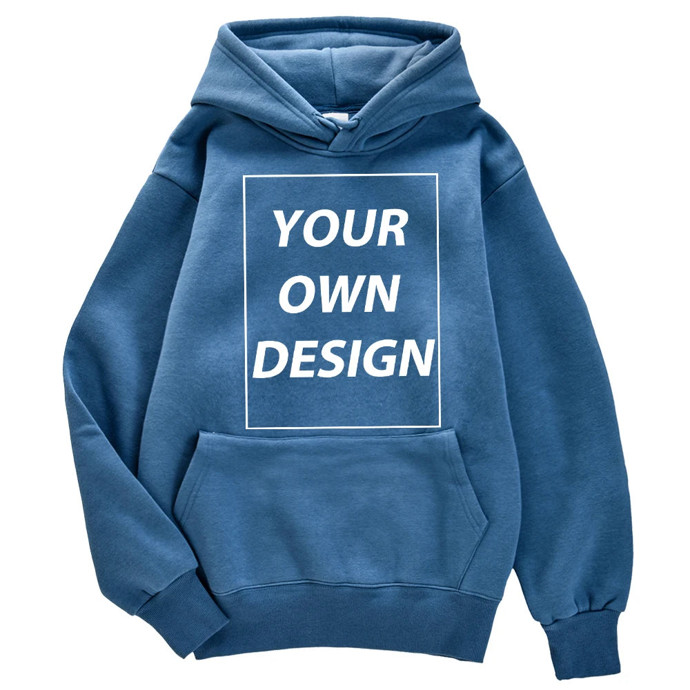 Custom Print Pullover Hoodie, Personalized Sweatshirt