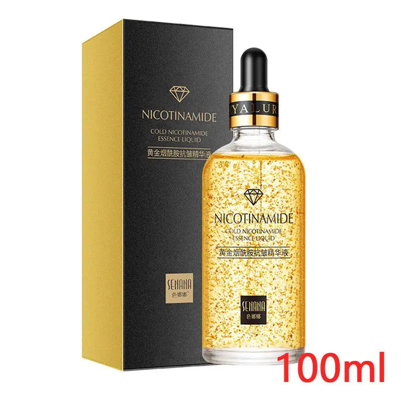 24K Gold Hyaluronic Acid Nicotinamide Face Serum Moisturize Softening The Skin, Preventing Dryness and Cracking Facial Essence