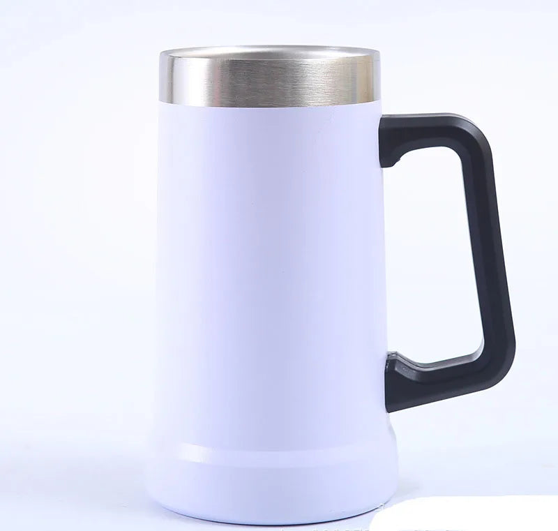 Free Name LOGO 24OZ Beer Wine Thermos Big Capacity Cups Insulated Tumbler Coffee Mug Vacuum Thermos Cup Coffee Tumbler Egg Shape