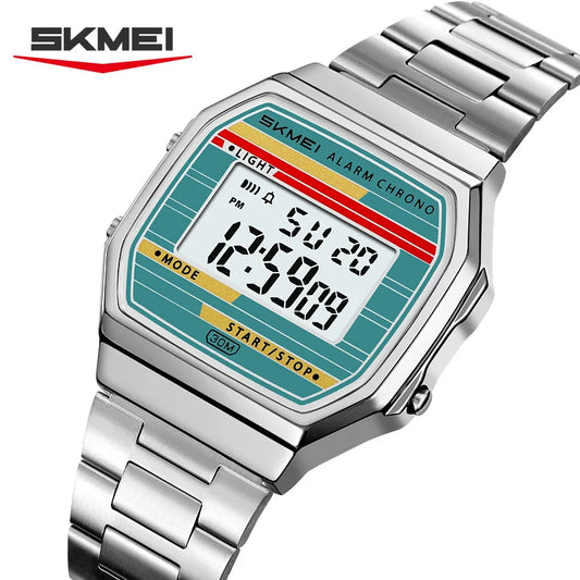 SKMEI 2514 Fashion Men's Electronic Watch Luminous Multifunction Clock Waterproof Calendar Alarm Clock Student Digital Watches