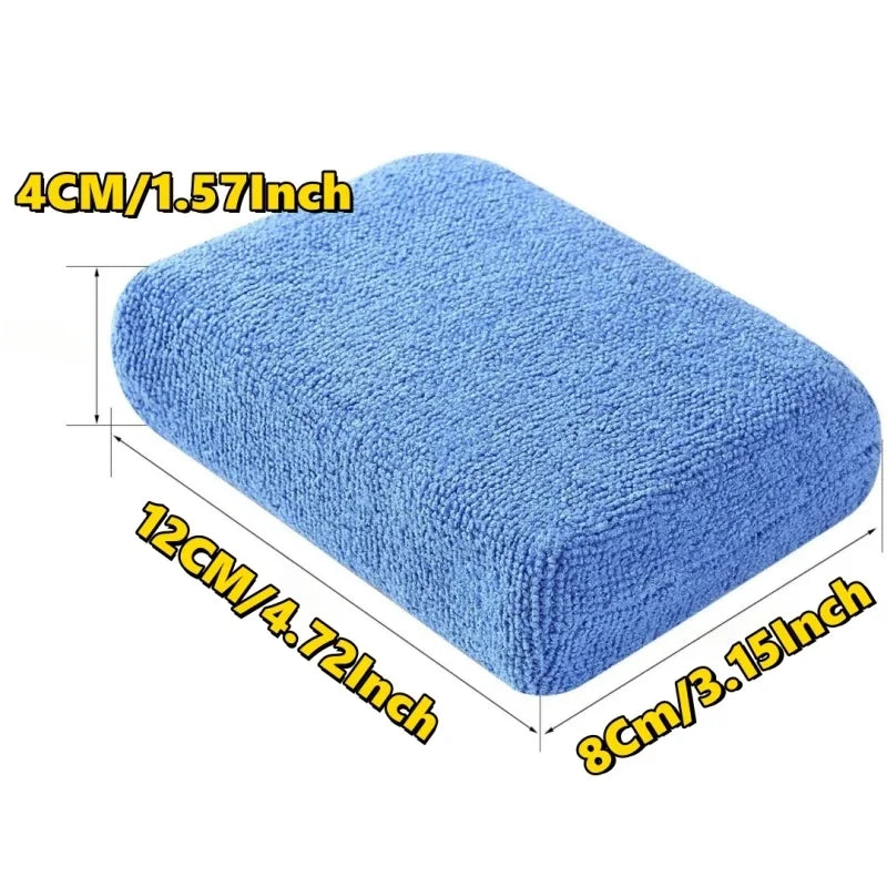 1/20pcs Car Wax Applicator Pads Microfibre Polishing Sponges Soft Auto Detailing Waxing Sponge Cleaning Foam Car Paint Care Pad