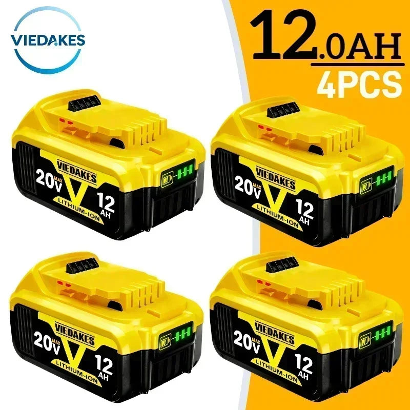 ✅20V 12Ah Battery for DeWalt Power Tools DCF887 DCG405 DCD791 DCF922 20V Lithium Battery Replacement⚡very good tool battery🔨