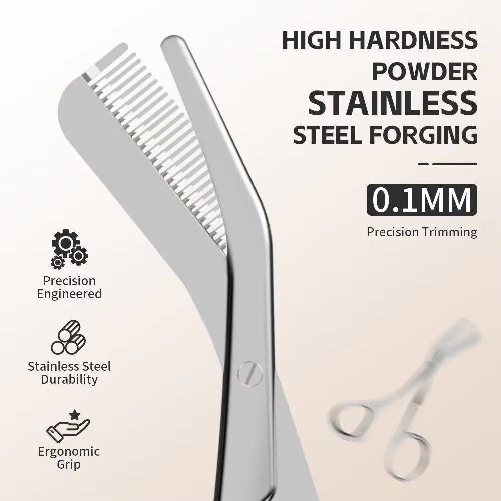 1 set of eyebrow grooming tools, eyebrow grooming scissors with comb, gift for both men and women, facial razor, makeup tools