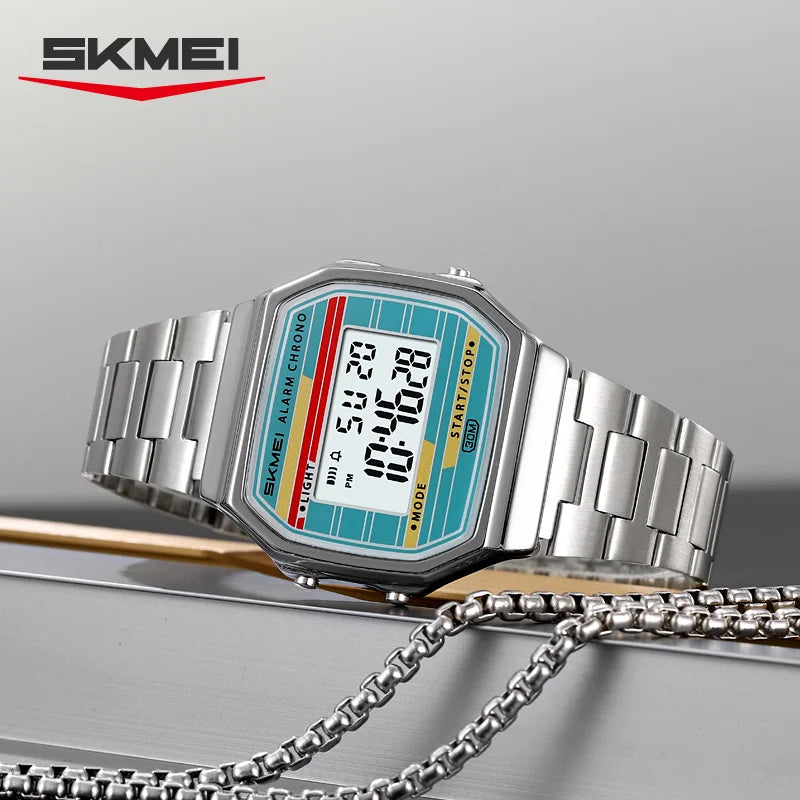 SKMEI 2514 Fashion Men's Electronic Watch Luminous Multifunction Clock Waterproof Calendar Alarm Clock Student Digital Watches