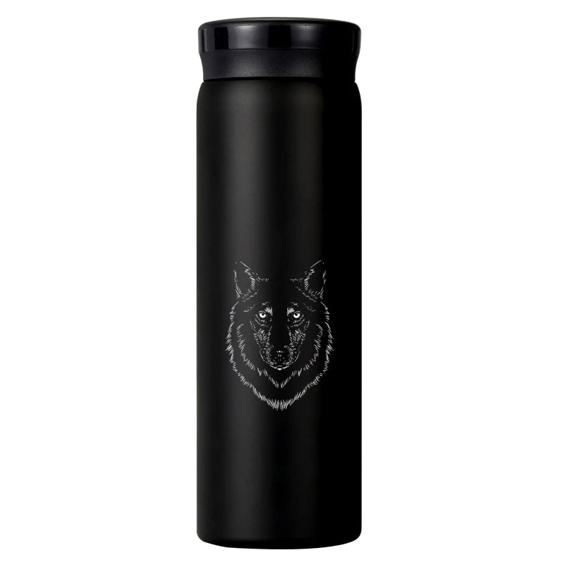 200/300ML 316 Stainless Steel Pocket Mini Thermos Custom LOGO Black Hot Water Bottle Vacuum Flask For Ice Coffee Travel Cup