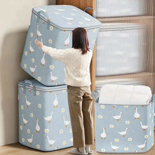1Pc Pouch Storage Bag Waterproof Material High-Capacity Used To Store Daily Necessities Foldable  ﻿