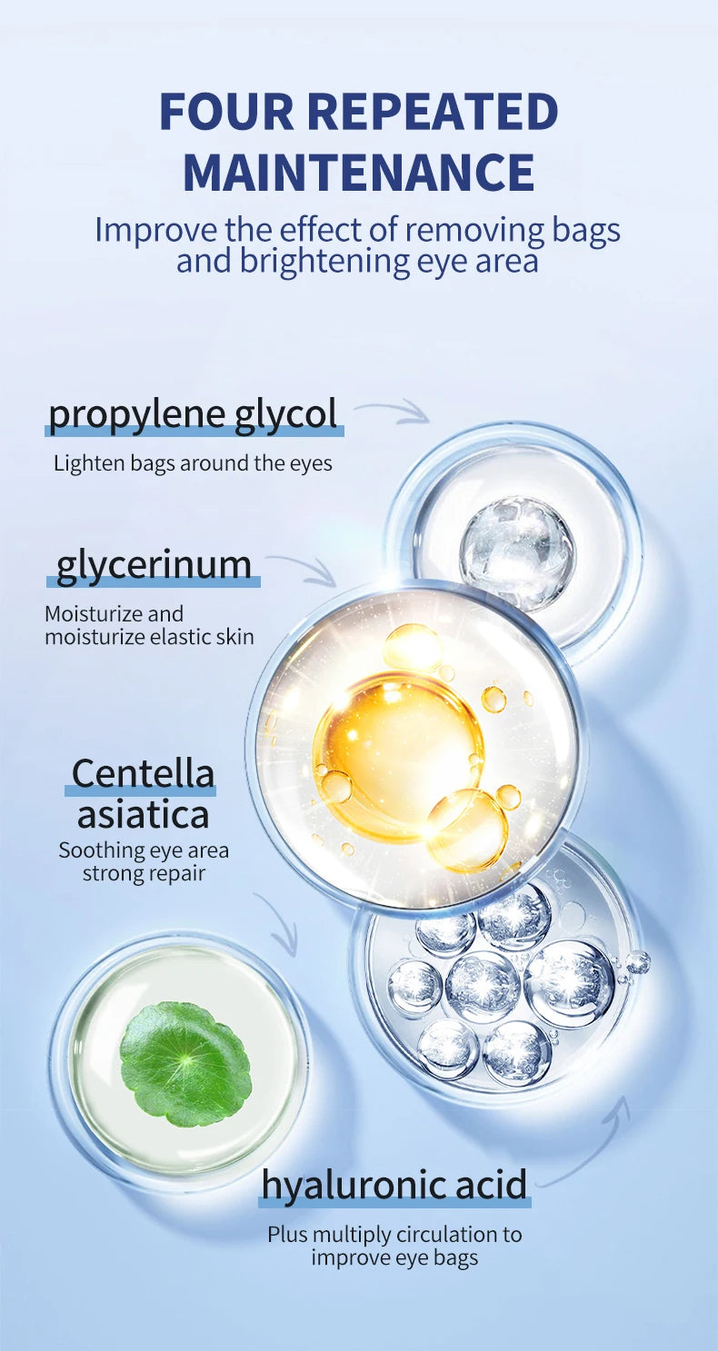 OCHEAL Electric Massage Eye Cream Hyaluronic Acid Firming Fades Fine Lines Eye Care Gel Moisturizing Beauty Eye Skin Care Beauty