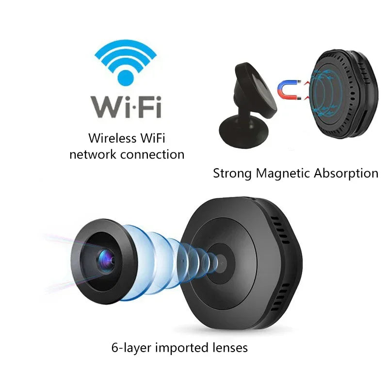 4K Mini Wireless Camera — Night Vision Home Monitor with WiFi
