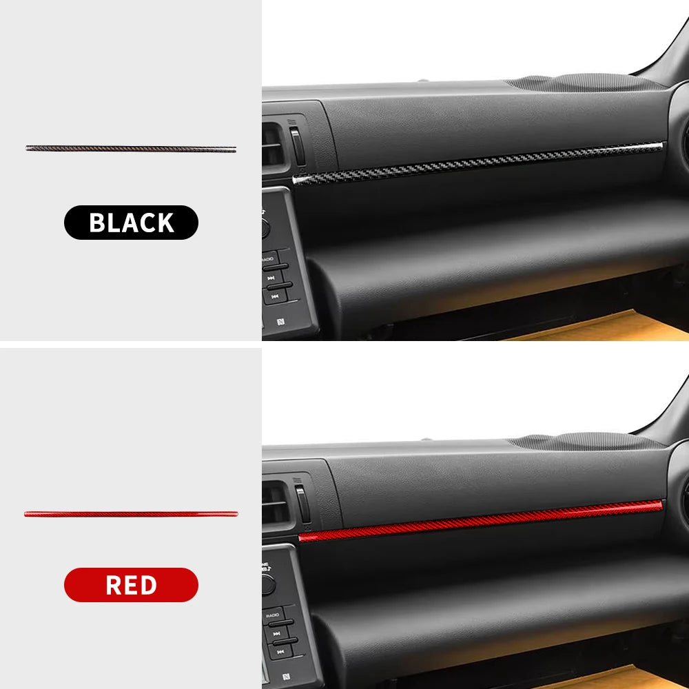 Real Hard Carbon Fiber For Subaru BRZ Toyota GR86 2021 2022 2023 2024 LHD RHD Car Trim Panel Sticker Dry Carbon Accessories