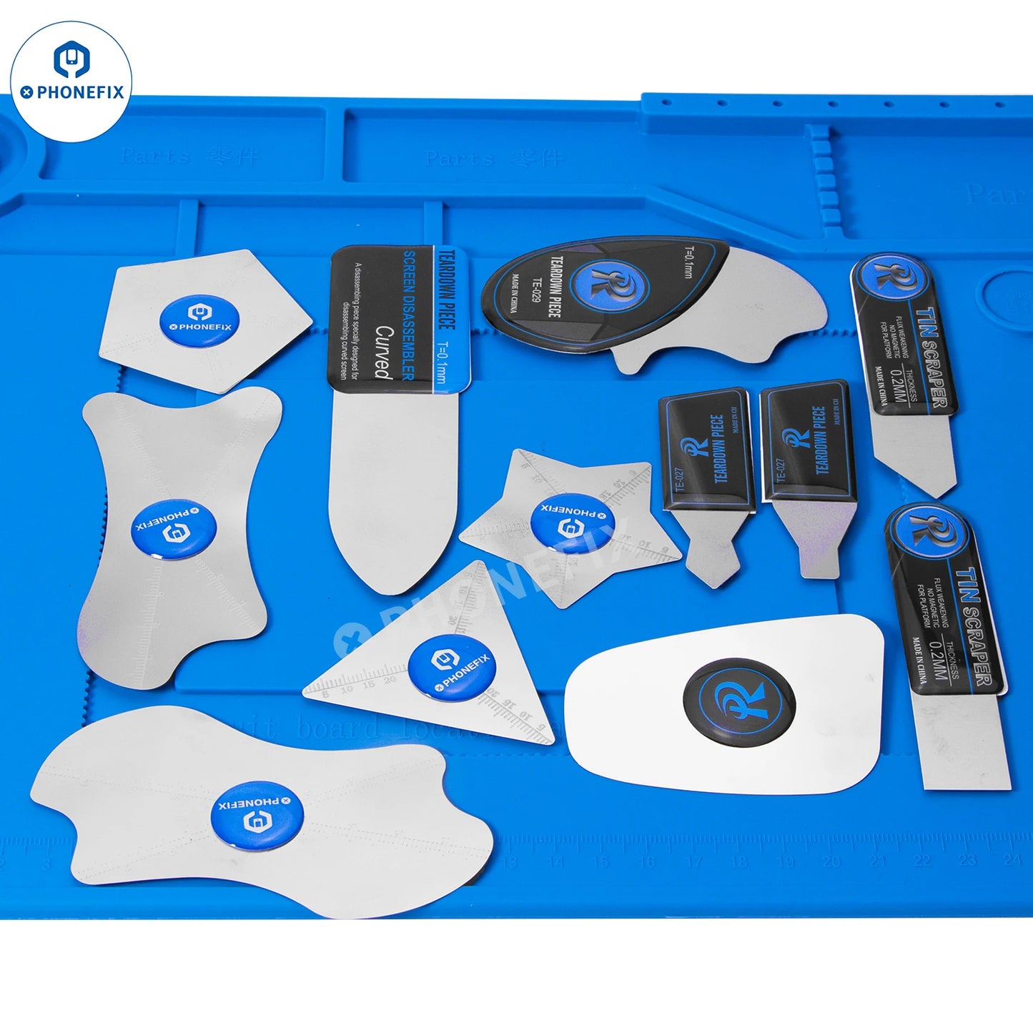 Professional Mobile Phone Curved LCD Screen Spudger Opening Pry Card Tools for IPhone Ipad Watch Camera Disassemble Metal Pieces