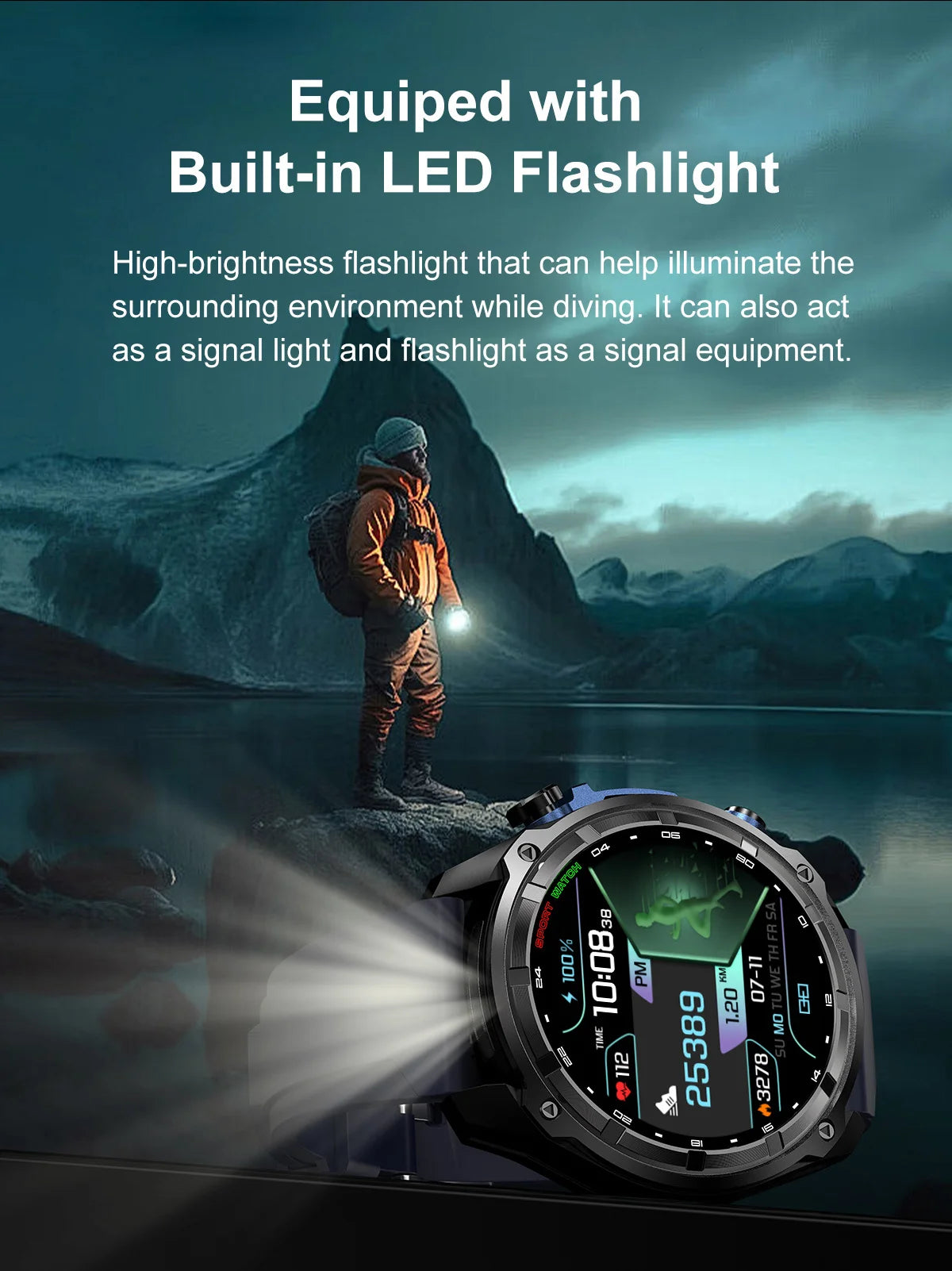 2026 Men GPS New Offline Map Smart Watch 10ATM Waterproof 4GB Route Navigation Clock 1000mAh Battery Outdoors Military Watches