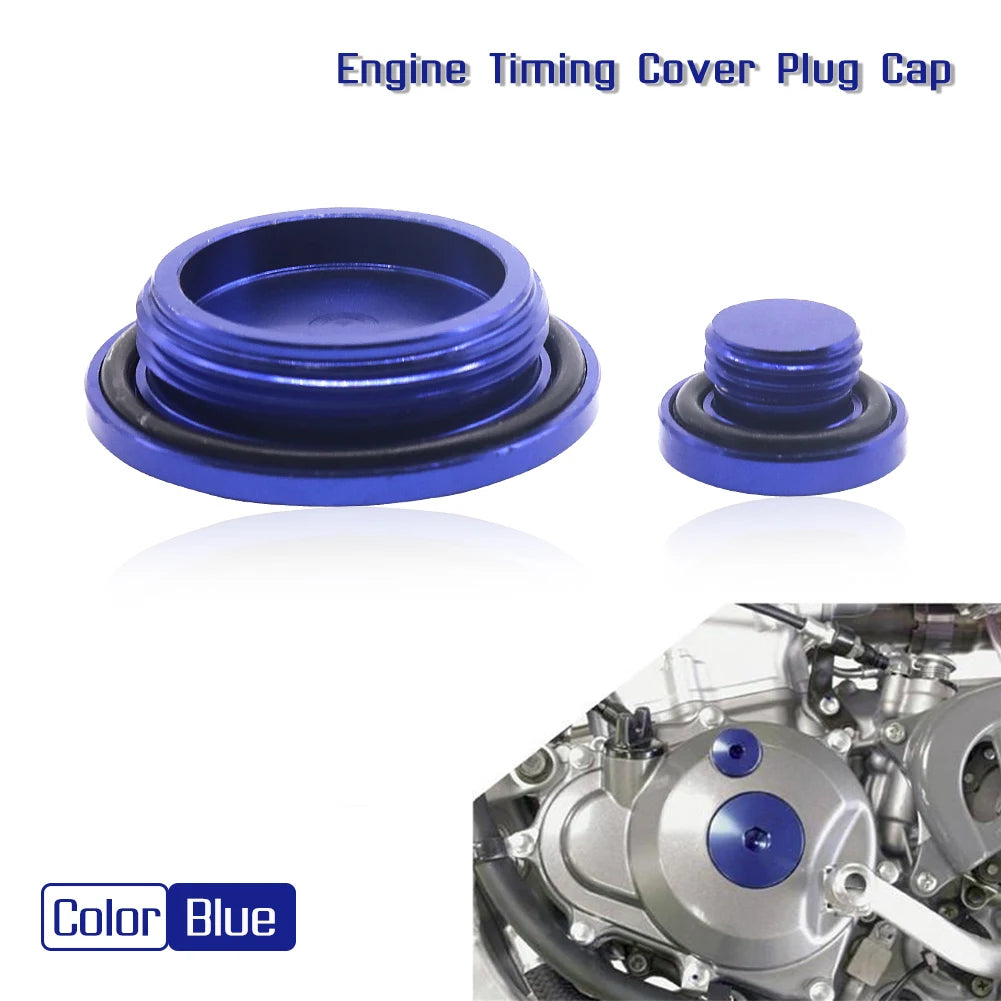 Motorcycle CNC Engine Timing Plug Cover Set Oil Filter Screw Set For Yamaha YZ250F YZ450F WR250F YZ250FX WR426F WR Dirt Bike