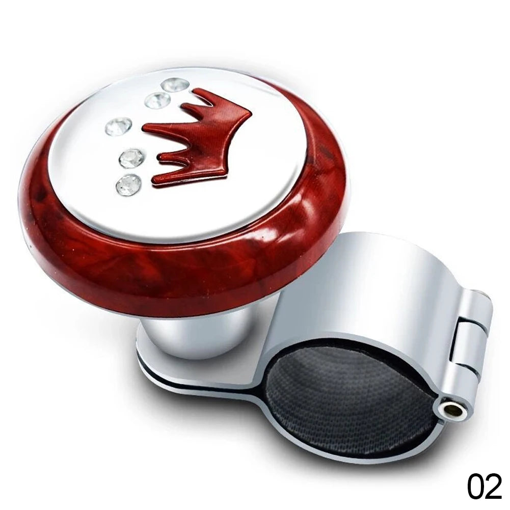 Car Steering Wheel Auto Truck Power Spinner Booster Aid Knob Ball Handle Clamp Car Accessories Professional Supplies Universal
