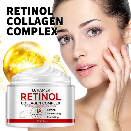 YOUNGCOME Retinol & Collagen Lifting Firming Face Cream – Wrinkle Smoothing, Whitening & Deep Moisturizing | 30g or 60g | All Skin Types