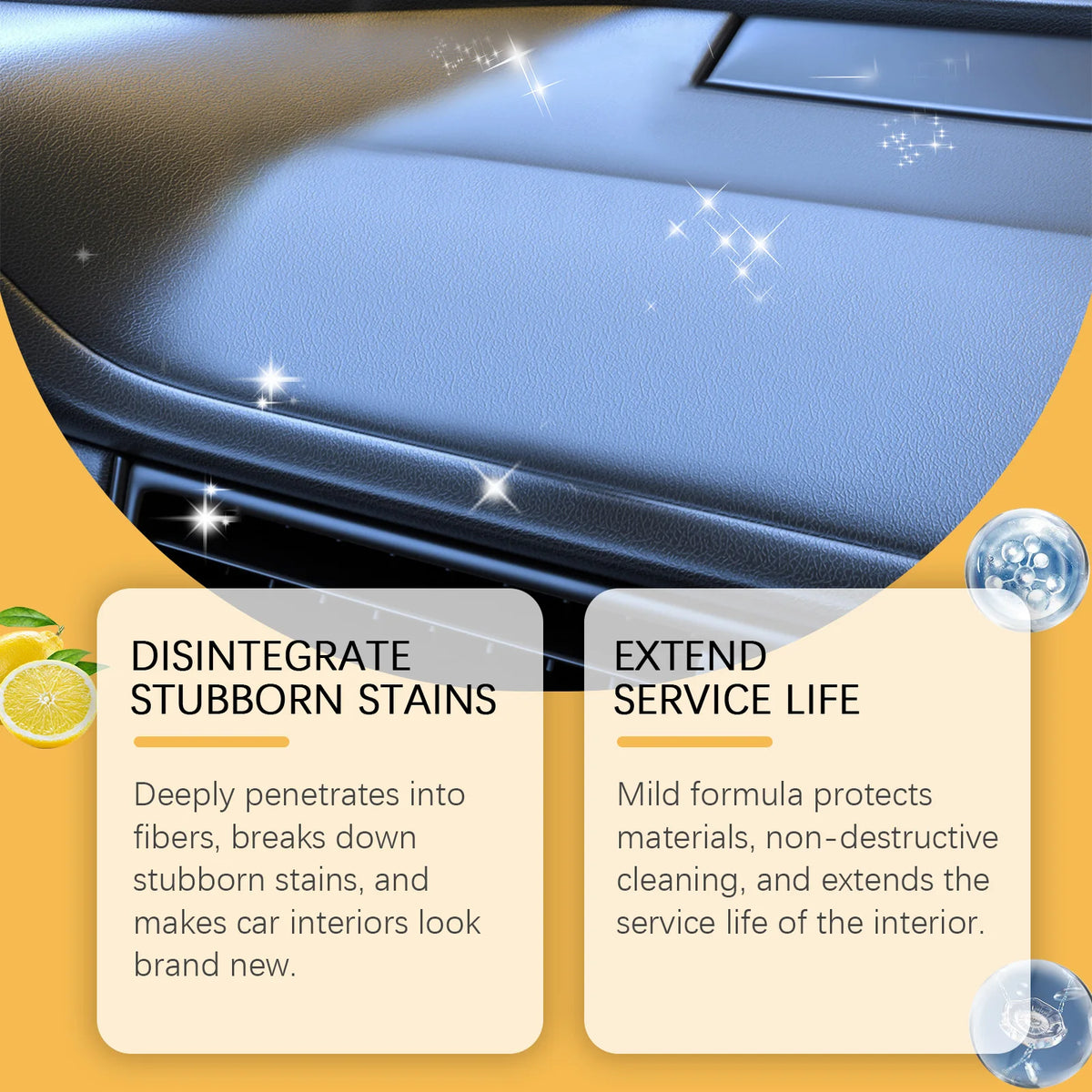 Multi-purpose Foam Cleaning Agent Automoive Car Interior Home Foam Cleaning Spray Interior Maintenance Wash Cleaning Foam Spray
