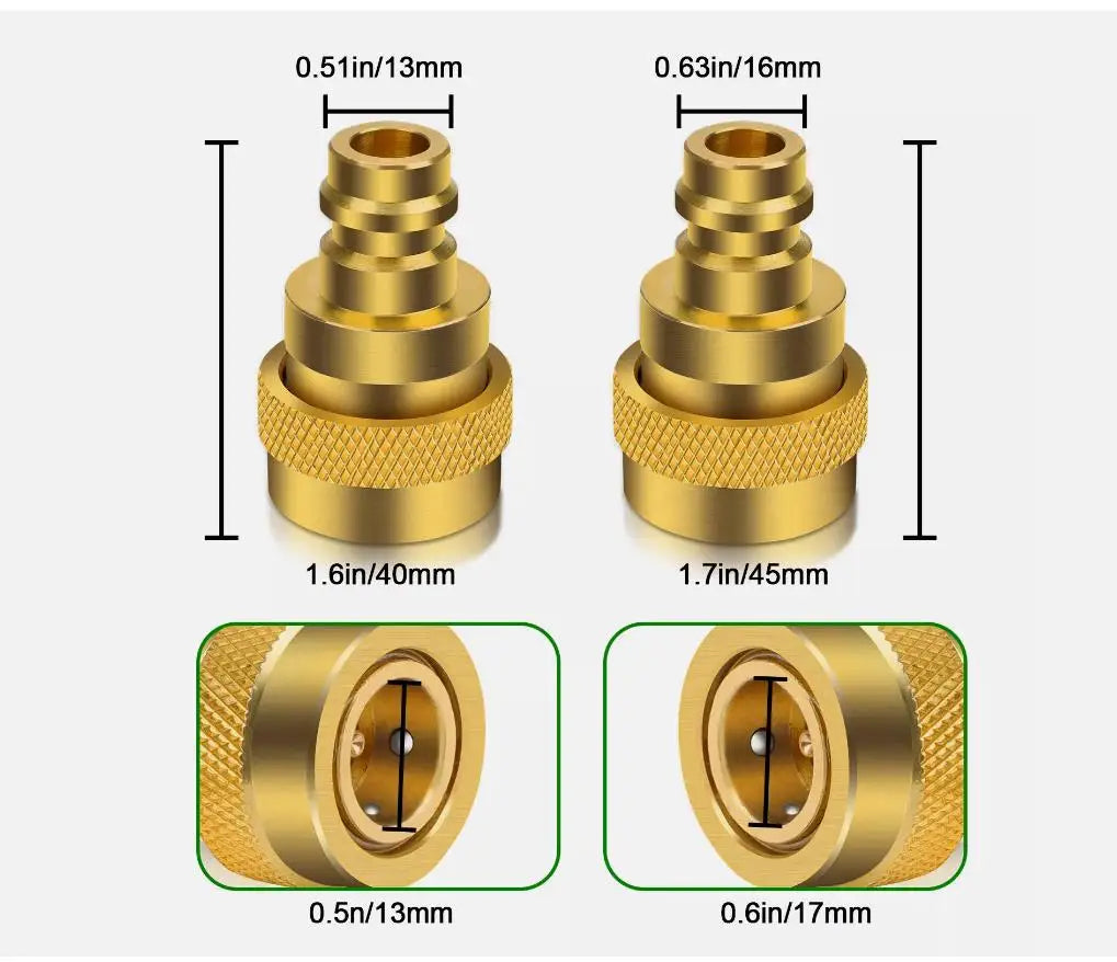 NEW R134A TO R1234YF Quick Couplers Kit Adapter Adjustable High Low Side Connection No Leakage For AC Refrigerant