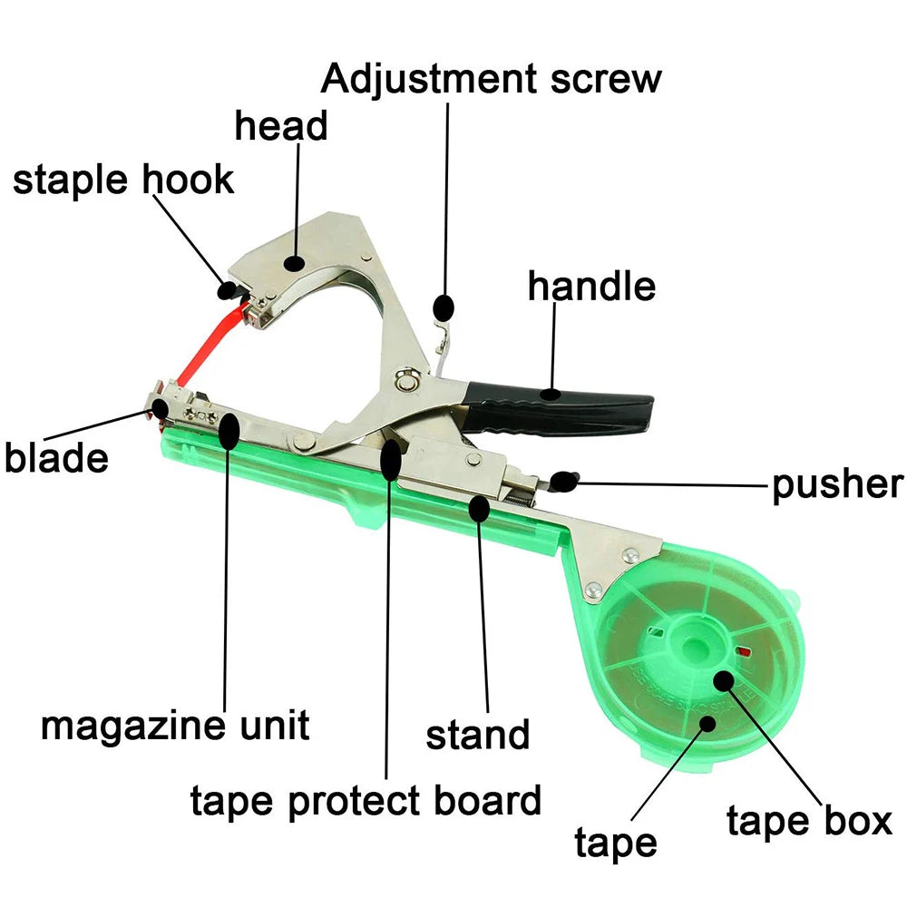 Garden Tying Machine — Plant Branch & Vine Tapener Binding Tool