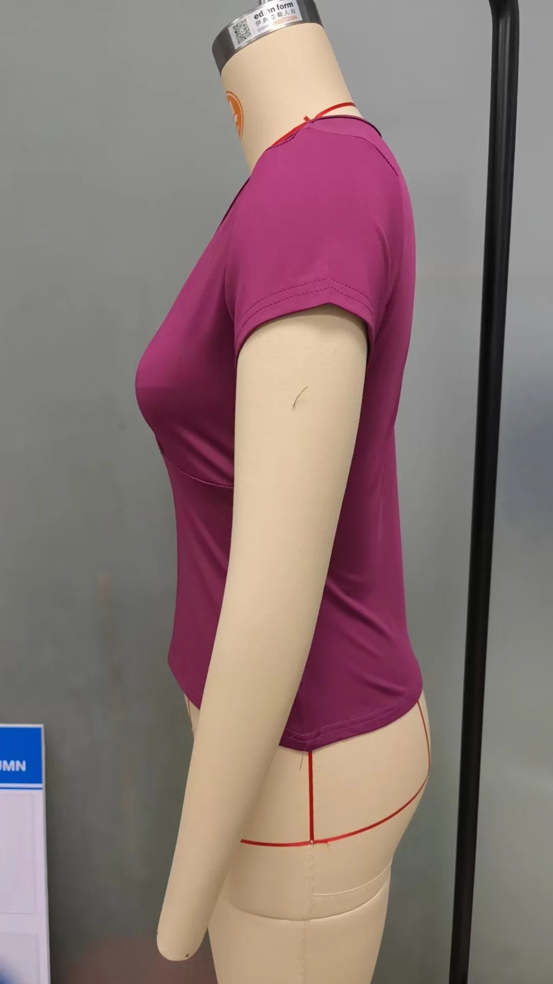 2026 Summer New Fashion Women's T-Shirt Solid-Color Slim-Fit V-Neck Short-Sleeve Top Y2k Clothing
