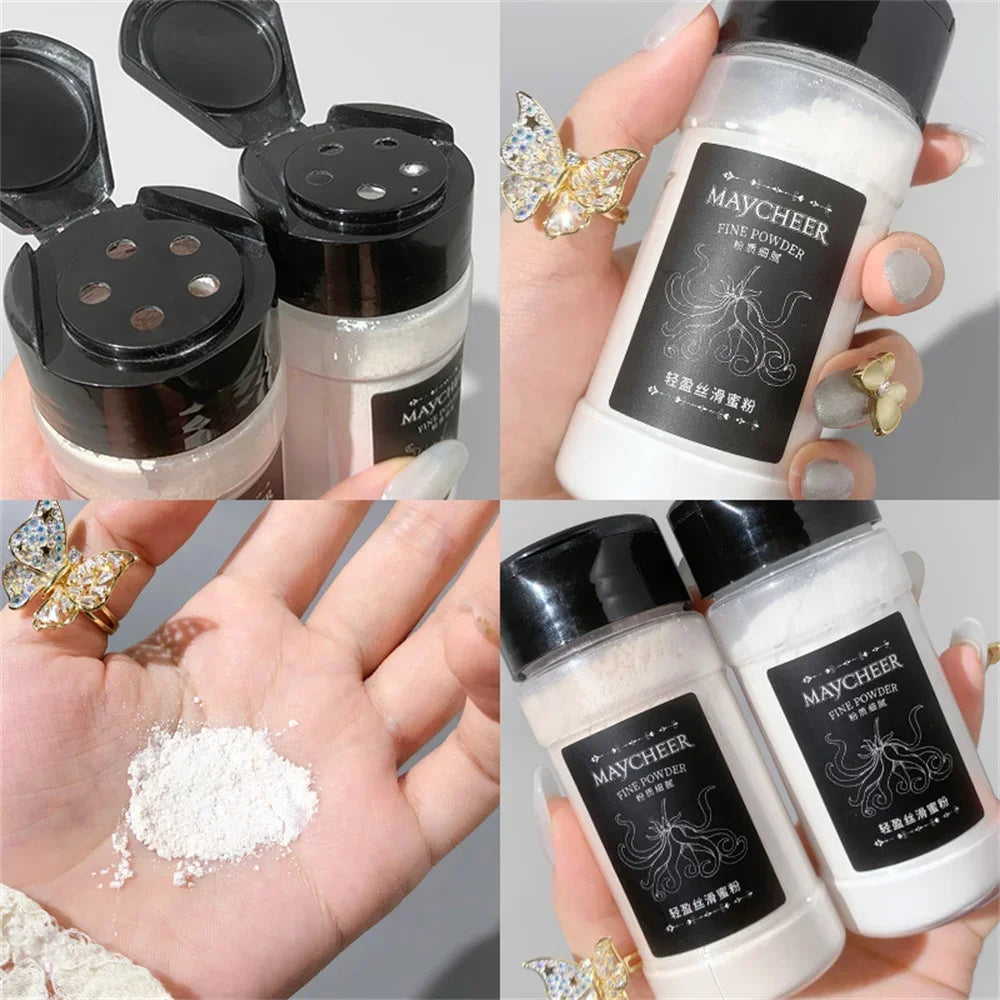 55g Large Capacity Loose Setting Powder – Oil Control, Waterproof & Matte Finish | Natural Long-Lasting Makeup