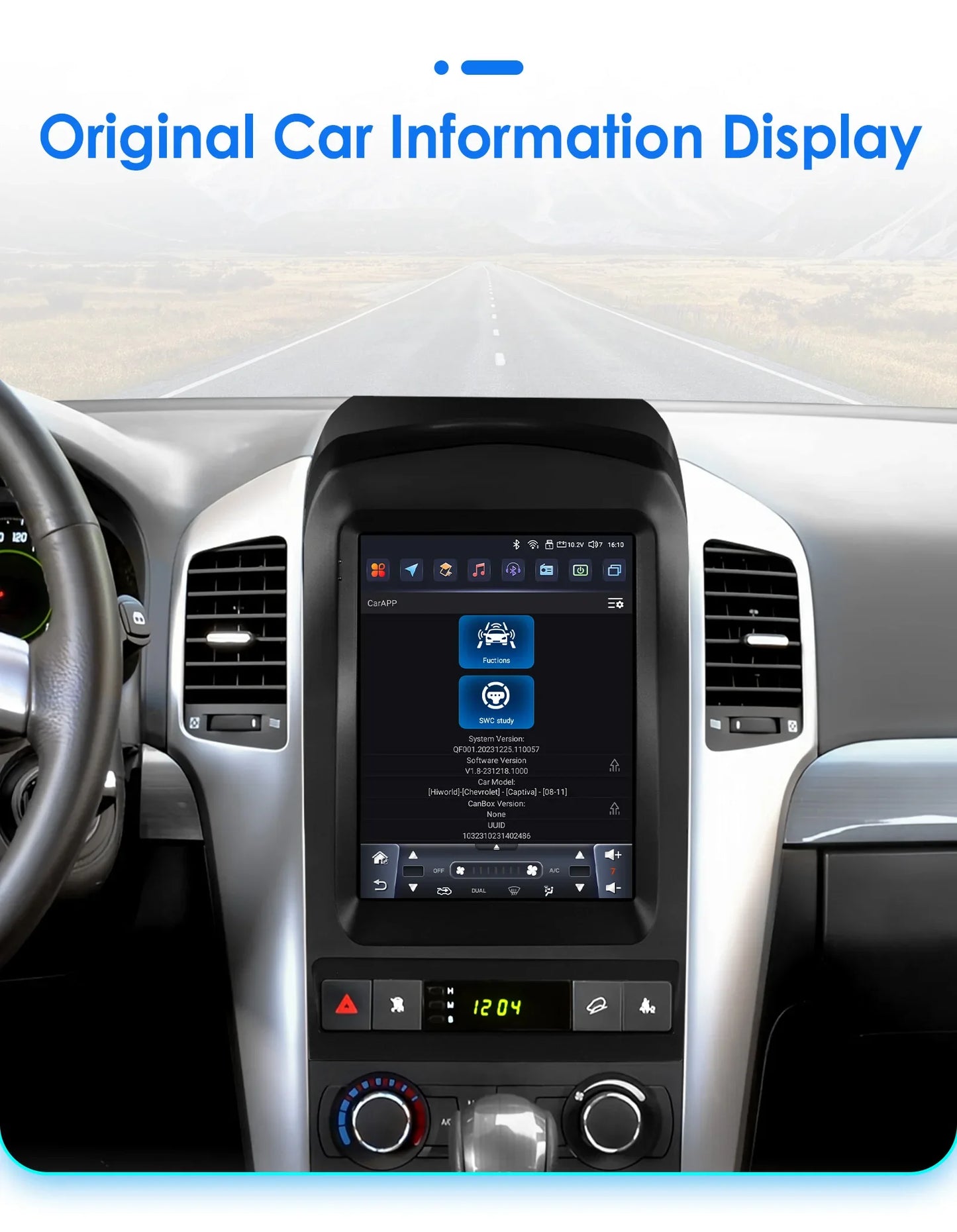 9.7"Android 14 Autoradio for Chevrolet Captiva 2006-2012 multimedia Video player GPS navi Stereo Audio 2din Carplay Touch Screen
