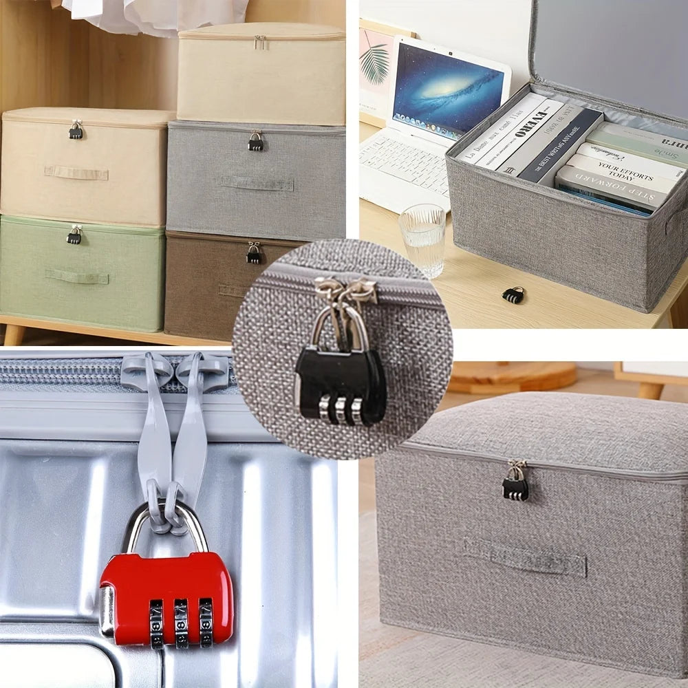 A 3-digit color zinc alloy backpack lock, which can protect your belongings. Suitable for gyms and locker rooms without key