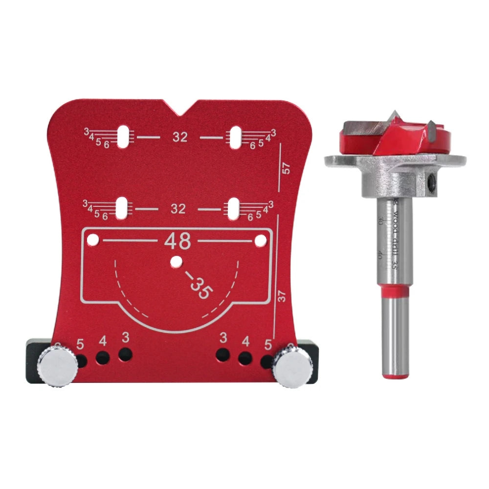 35mm Hinge Aluminum Alloy Hole Opener Hinge Hole Positioning Plate Door Woodworking Board Hinge Special  Positioning Template