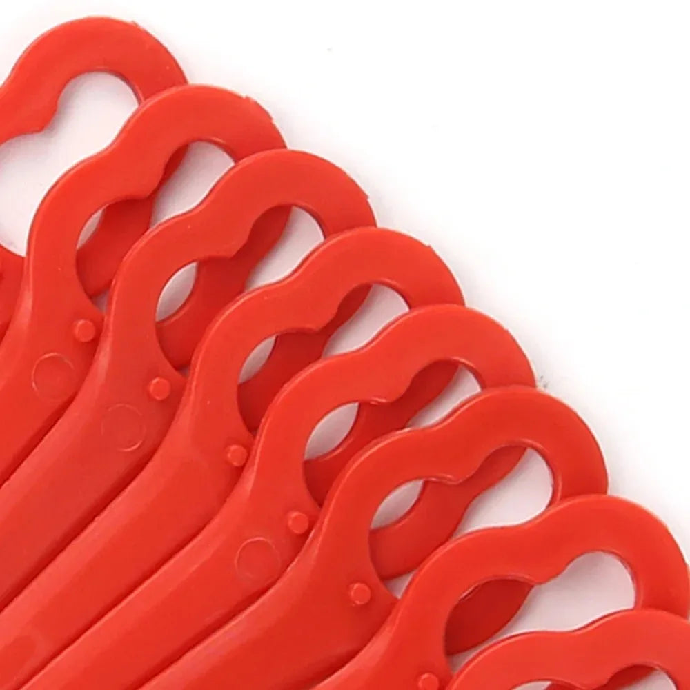 60-120pcs Plastic Cutter Blades For Electric Cordless Grass Trimmer Strimmer Tool Grass Trimmer Blades Replacement Garden Tool