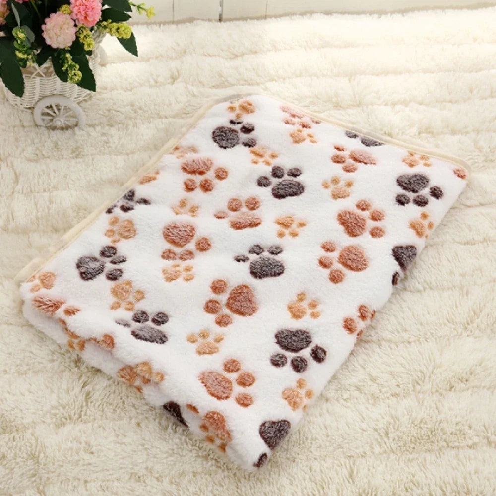 Thick Paw Print Pet Sleeping Pad - Warm Blanket for Cats and Dogs - photo 5
