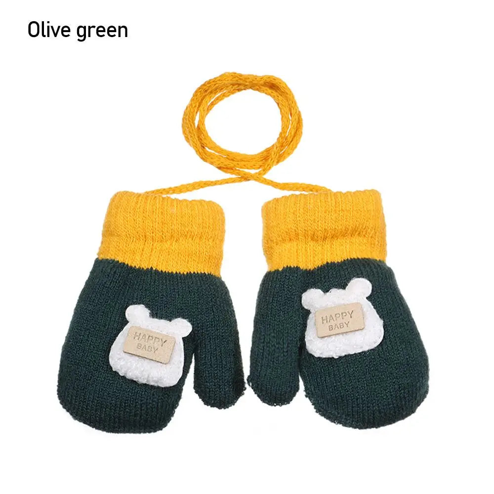 Toddler Rope Knit Mittens - Thick Cute Winter Gloves Ages 1-3 - photo 7