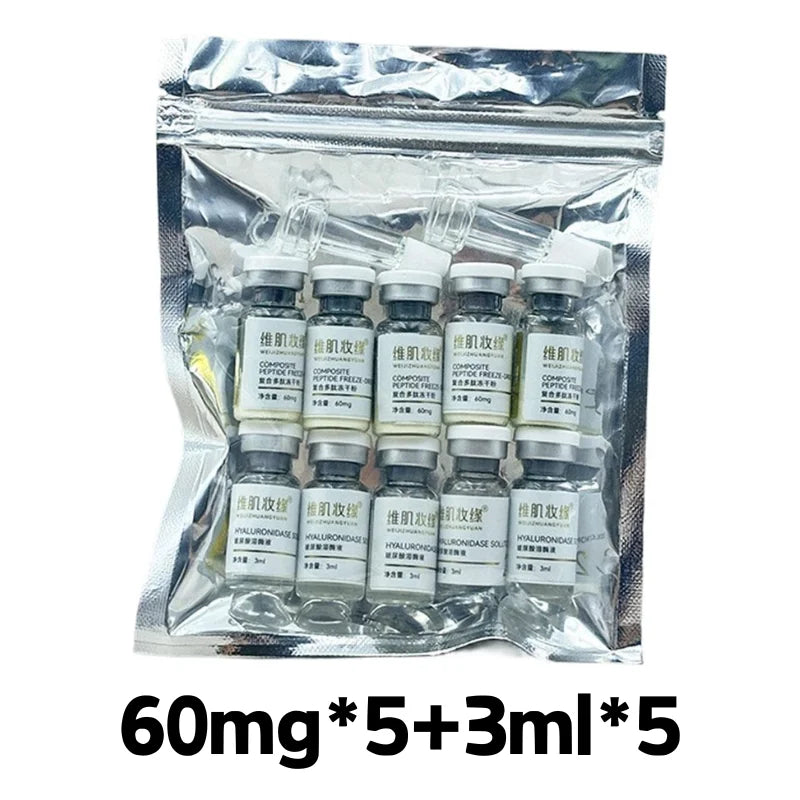 GHK-CU Copper Lyophilized Powder Anti-wrinkle And Firming Blue Copper Skin Repair Freeze-dried Powder Set Reduce Fine Lines