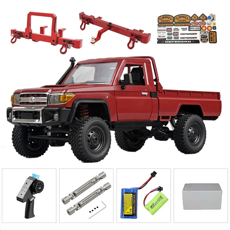 The New MN MN82s MN82 Genuine Toyota LC79 Pickup Remote Control Mode Four-wheel Drive Off-road Mountain Bike Toy Christmas Gift