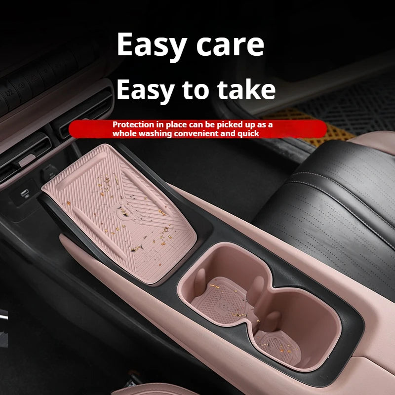 For BYD Seagull Wireless Charging Silicone Pad Interior Cup Holder Special Products Decorative Protection Artifact Accessories