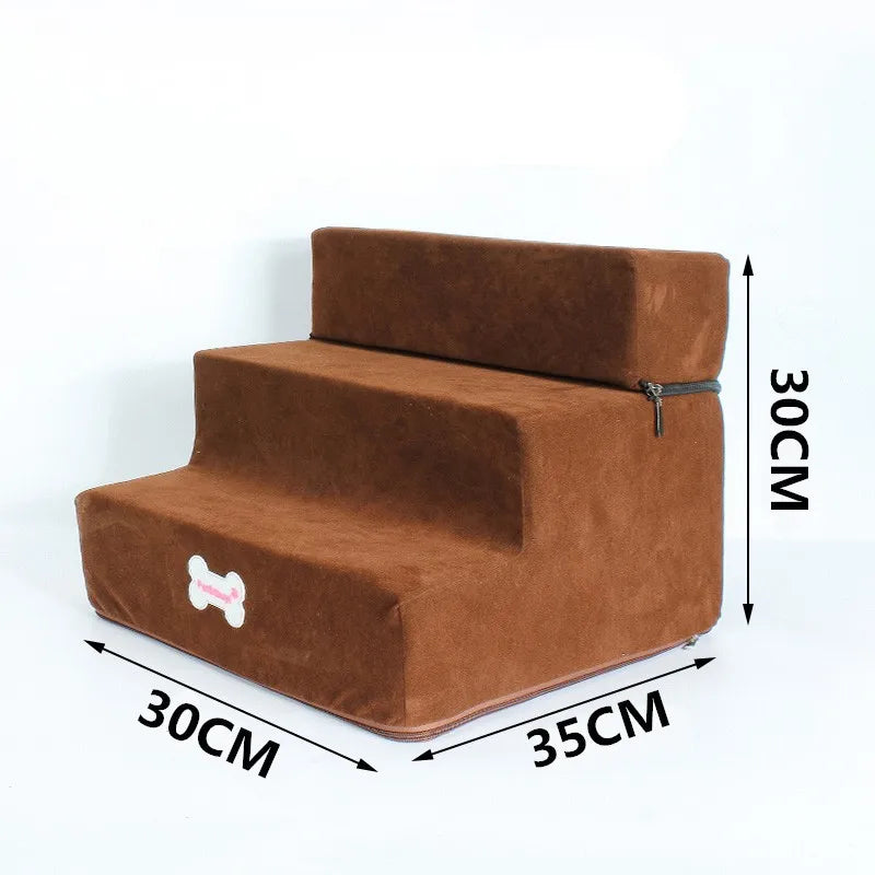Hot Dog House-Style 3-Step Pet Stairs - Anti-Slip – photo 8