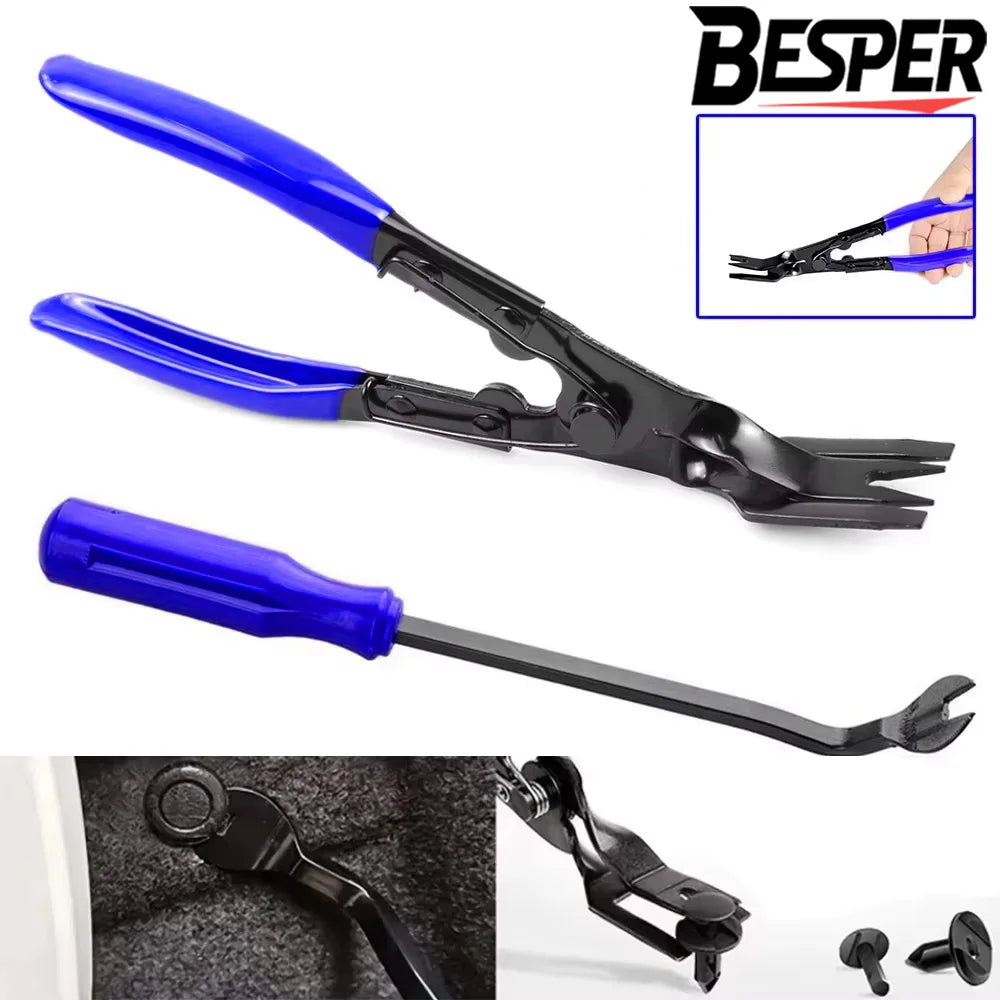 Car Clip Removal Pliers Tools Auto Body Panel Door Fastener Push Pin Trim Removal Tool Kit Automotive Pry Tool Repair Set