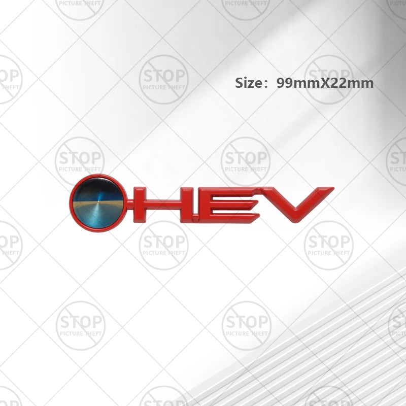 Car Sticker HEV Hybrid Logo 3D Decal Body Decoration Badge Rear Trunk Emblem For Avalon Camry Corolla Granvia Prado Sienna Hilux