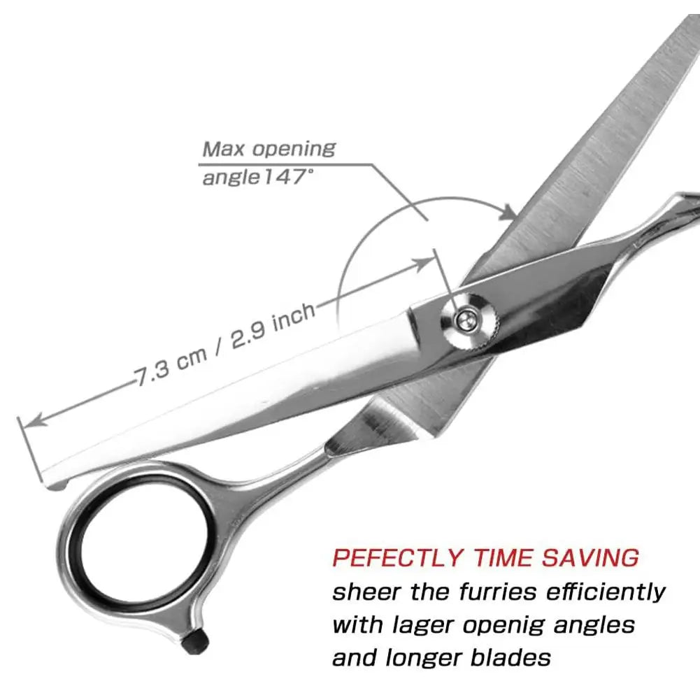Stainless Steel Pet Grooming Scissors - Feet, Ear & Eye Trim – photo 4