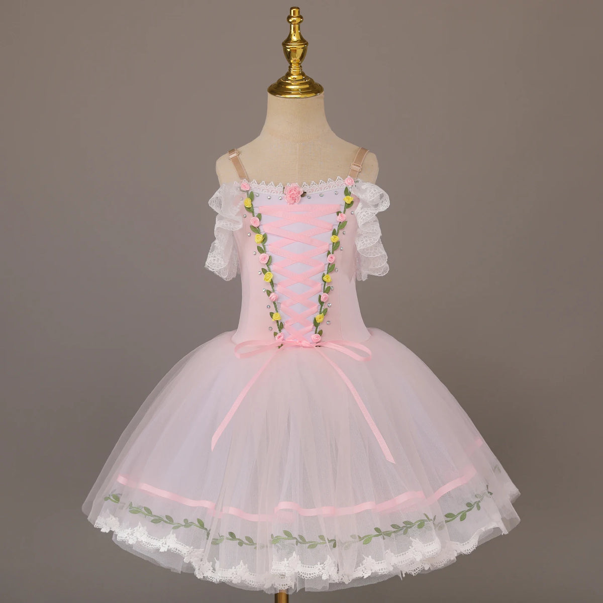 Red Giselle long ballet tutu dress