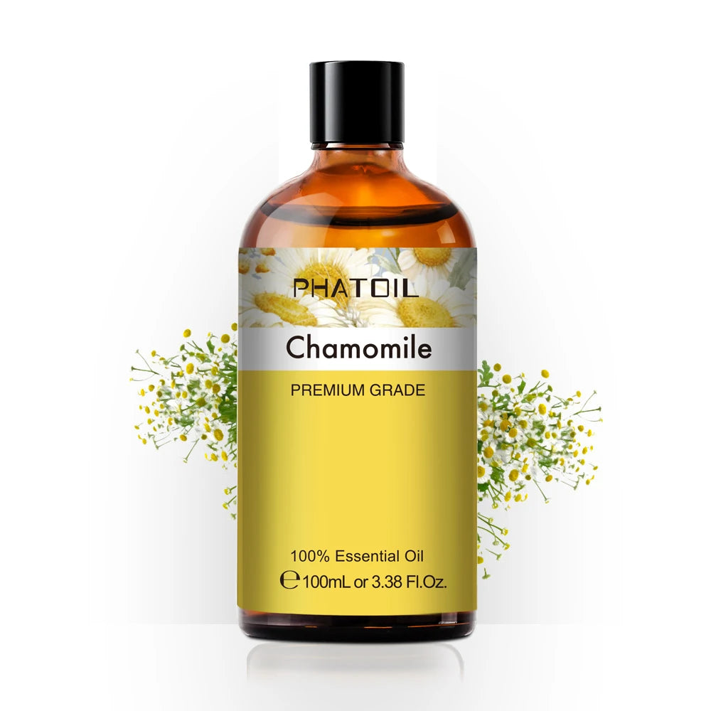 100ml Pure Essential Oil for Diffusers — Aromatherapy (Lavender, Rose, Peppermint & More)