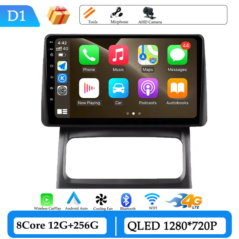 Android Car Stereo for Renault Clio 2 BB CB (2001–2012) — Wireless CarPlay, GPS, DSP, WiFi