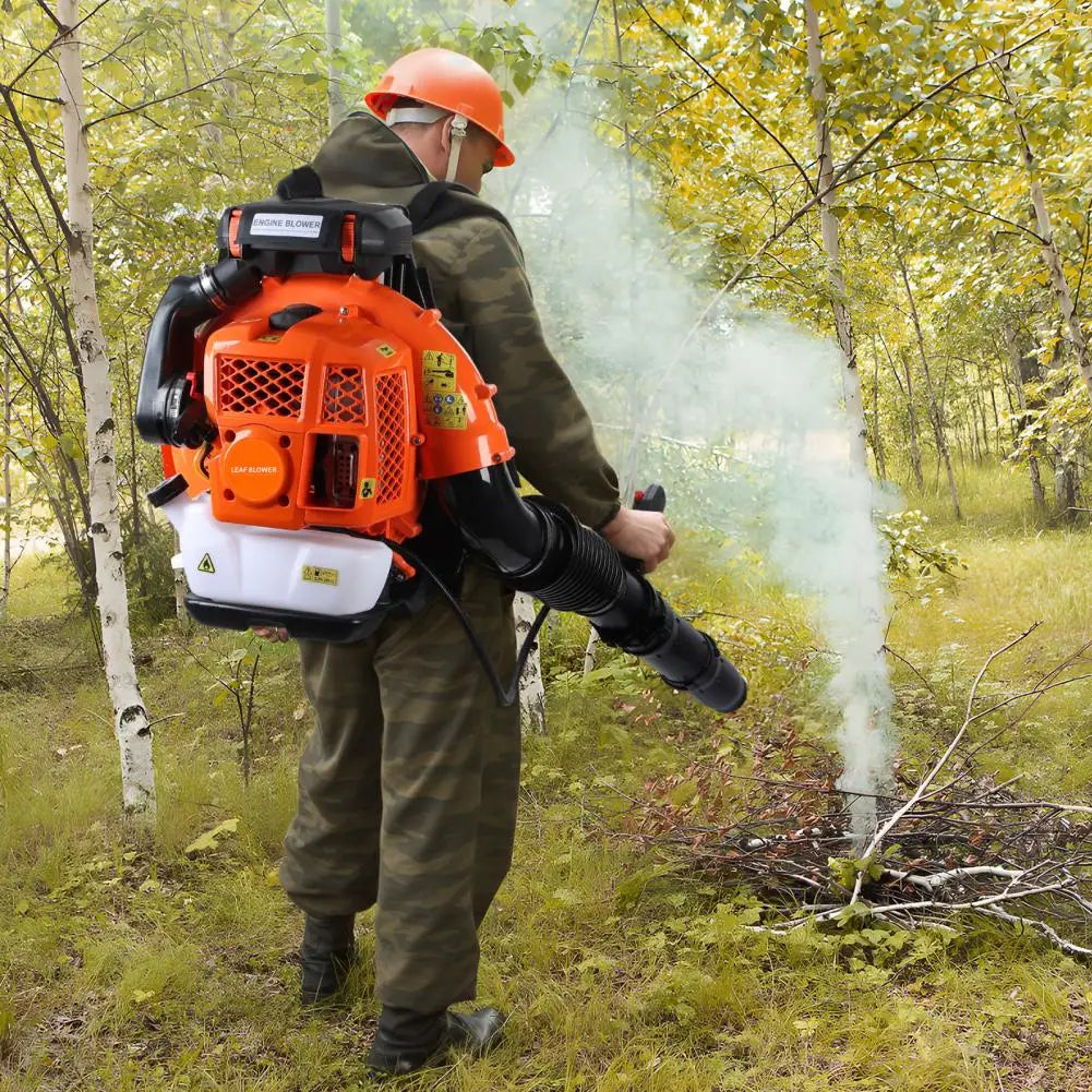 80CC Backpack Gas Leaf Blower — 900 CFM Lawn & Yard Debris Blower
