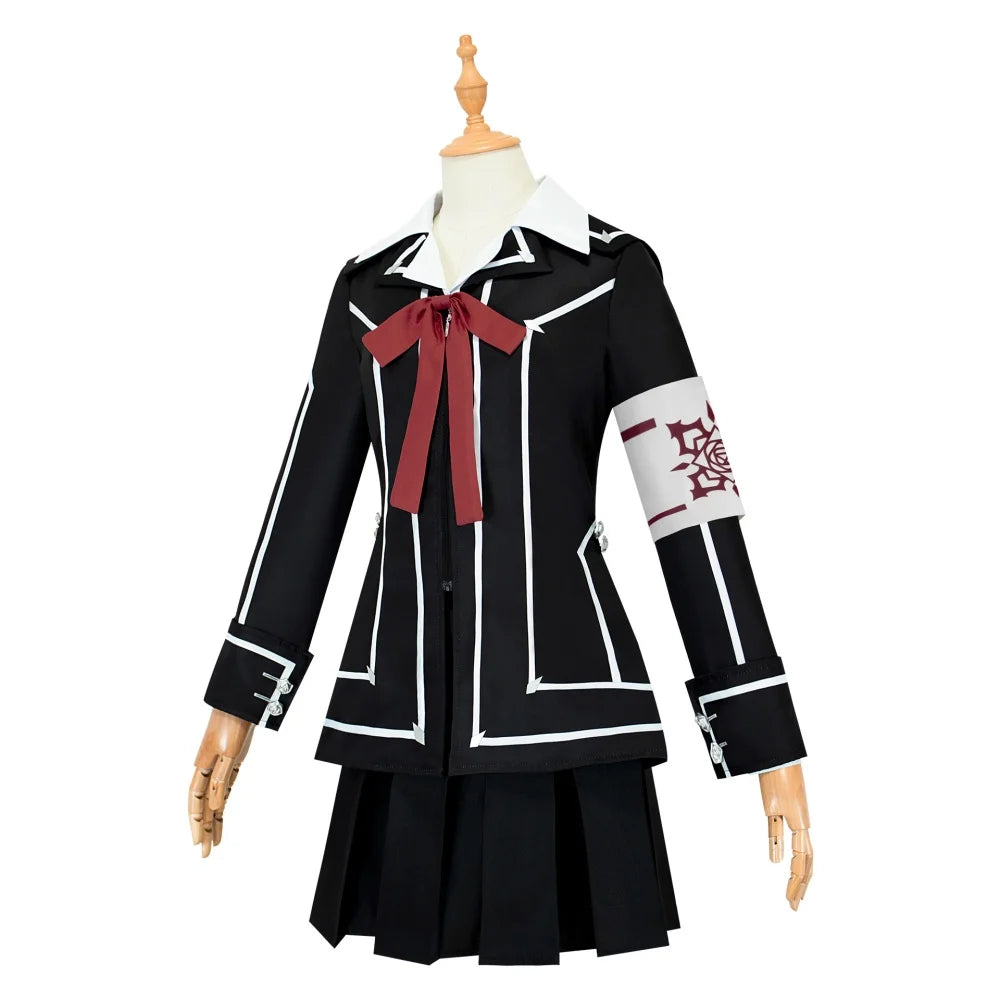 Kuran Yuki Cosplay Anime Vampire Knight Costume Wig Socks Kurosu Yuki School Uniform JK Sailor Dress Suit