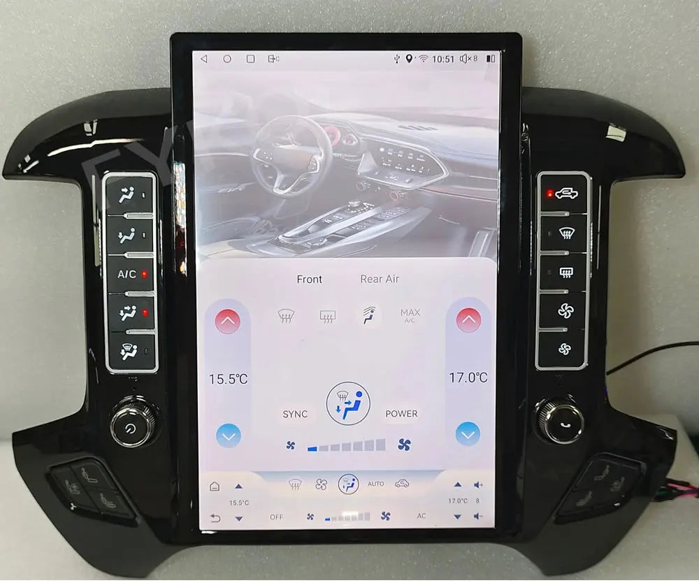 Car Radio For Chevrolet Silverado GMC Sierra 2013-2020 CarPlay Android Auto Automotive Multimedia Tesla Style Bluetooth 4G GPS