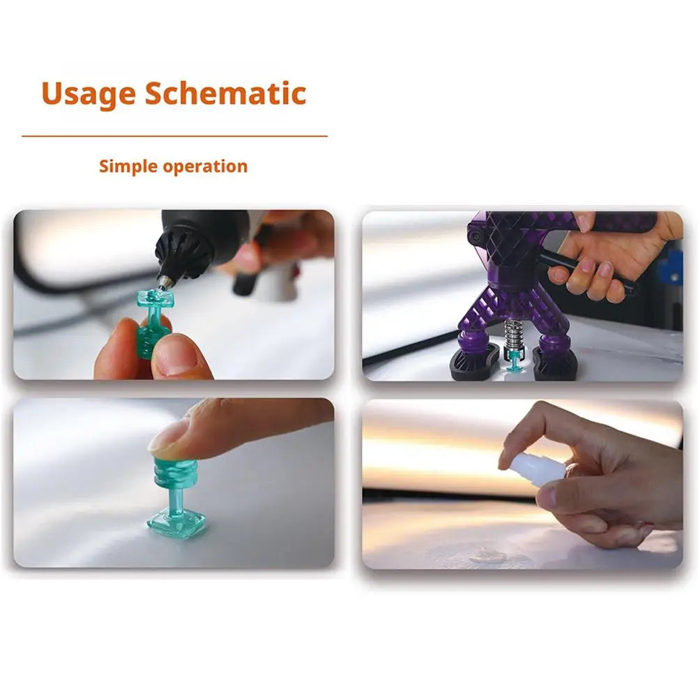 10/40pcs Glue Tabs Dent Removal Tools Dent Removal Tool Auto Paintless Dent Repair Glue Tabs Auto Maintenance Tools For Car Body