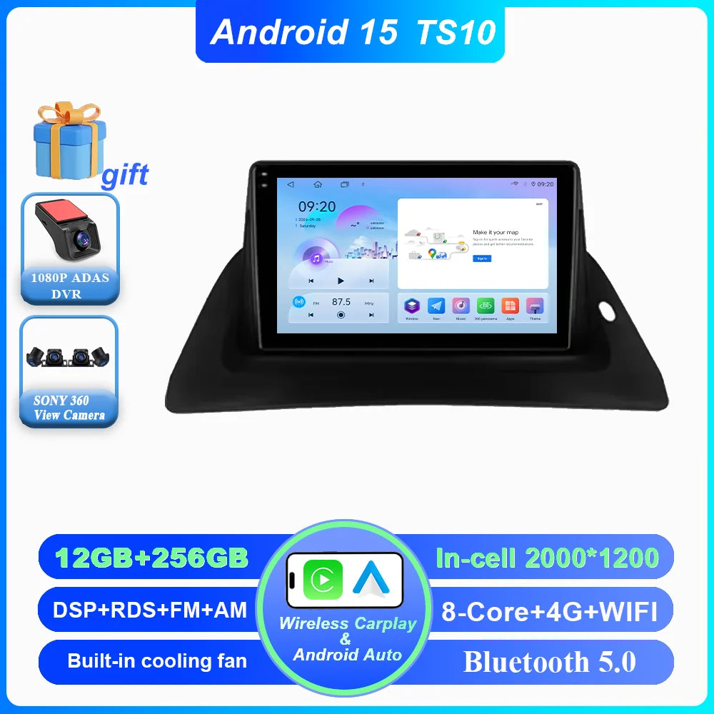 Android Car Stereo for Renault Kangoo (2008–2018) — CarPlay, Android Auto, GPS Navigation, Head Unit