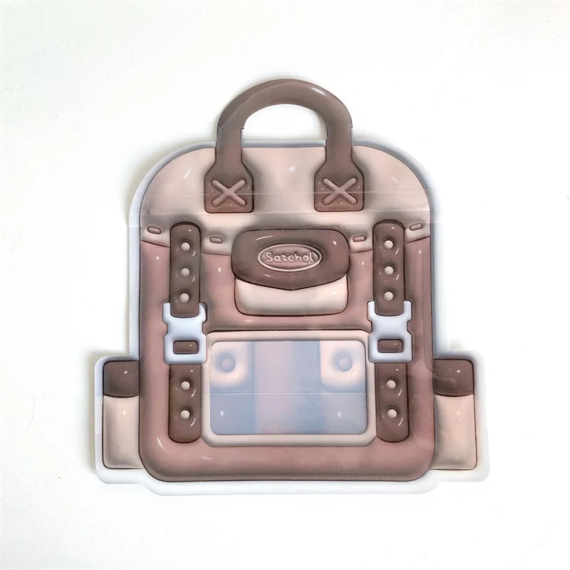 10/50PCS Zipper Cartoon Storage Bag Cute 3D Cartoon Backpack Small Items Storage Bag Valentine Day Birthday Gift Packaging Bag
