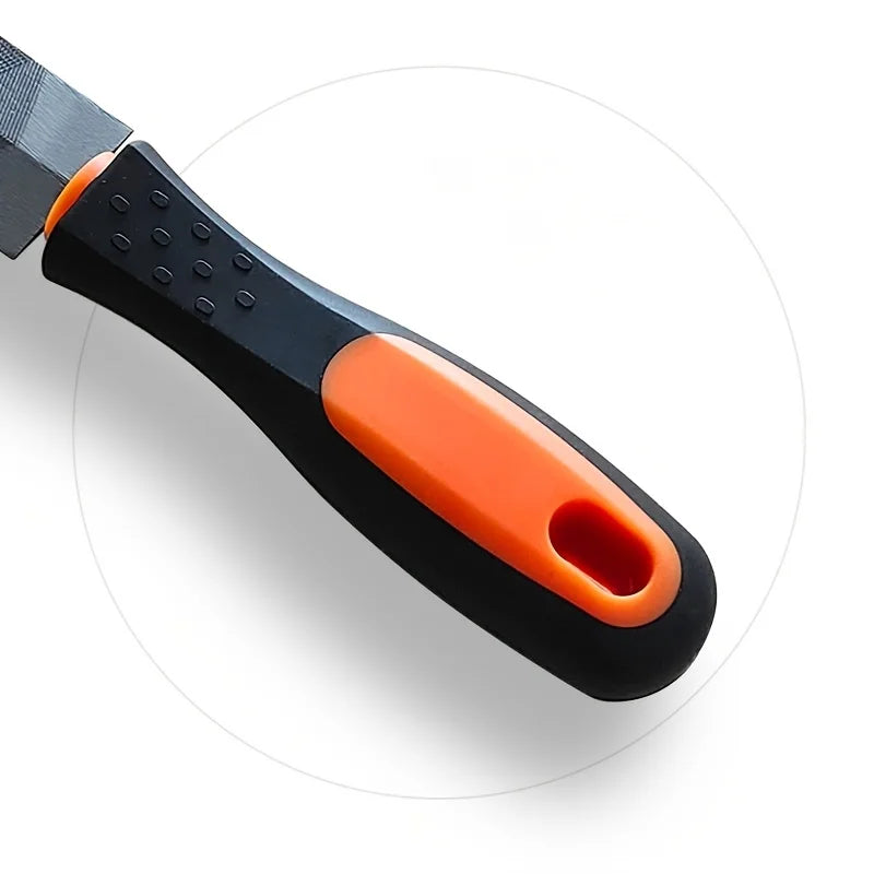 6 Inch Diamond Triangle Saw File High Hardness Bearing Steel Durable Rasp for Sharpening Saw Blade Woodworking and Metal Tools