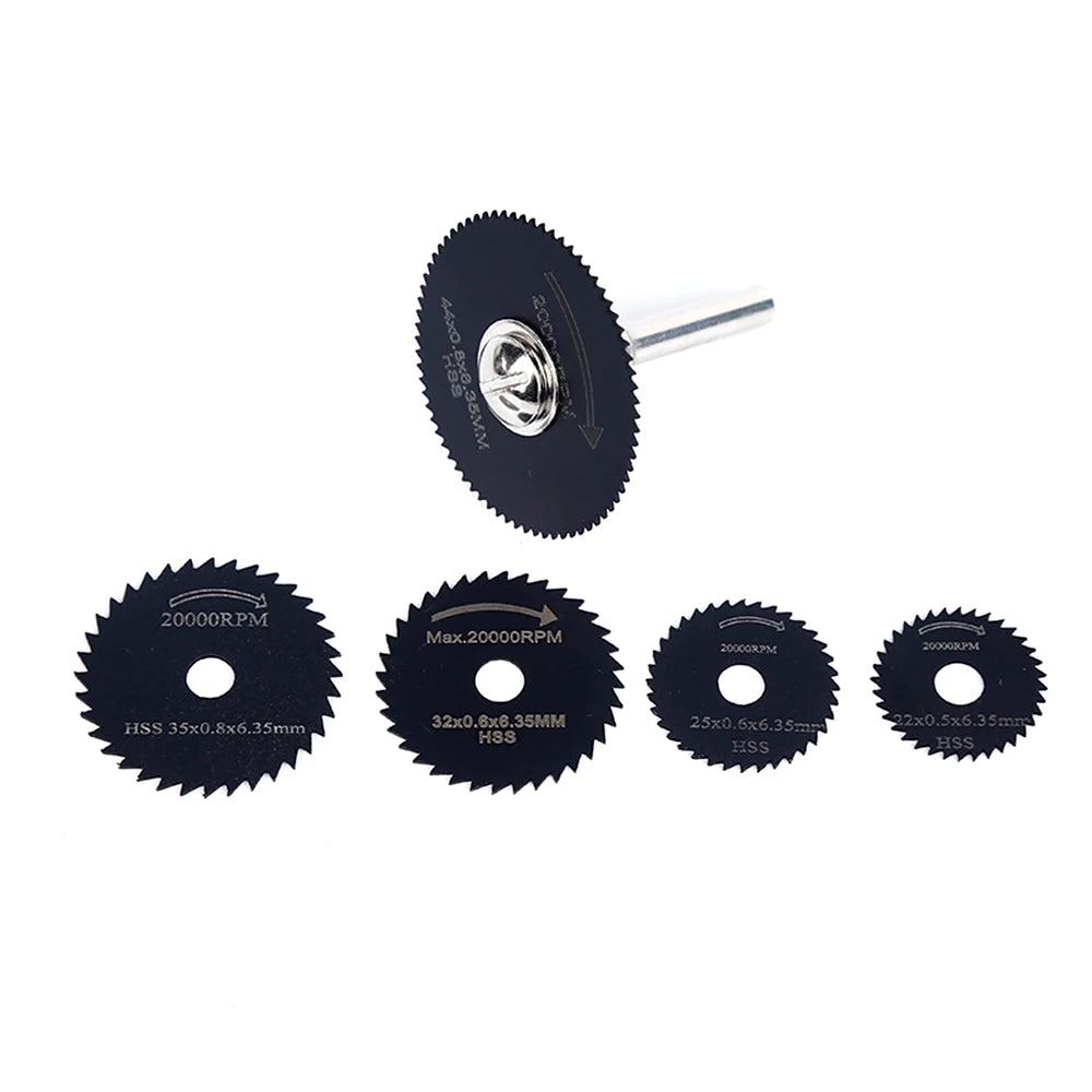 6pc Woodworking Metal Cutting Blade Electric Drill Circular Saw Blade High-speed Steel Electric Grinder Small Saw Blade Tool Set